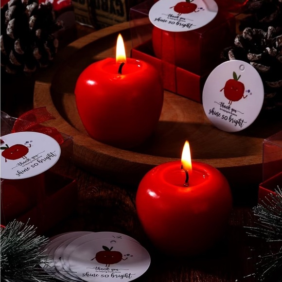 Other - Apple shape candles ( set of 4 )